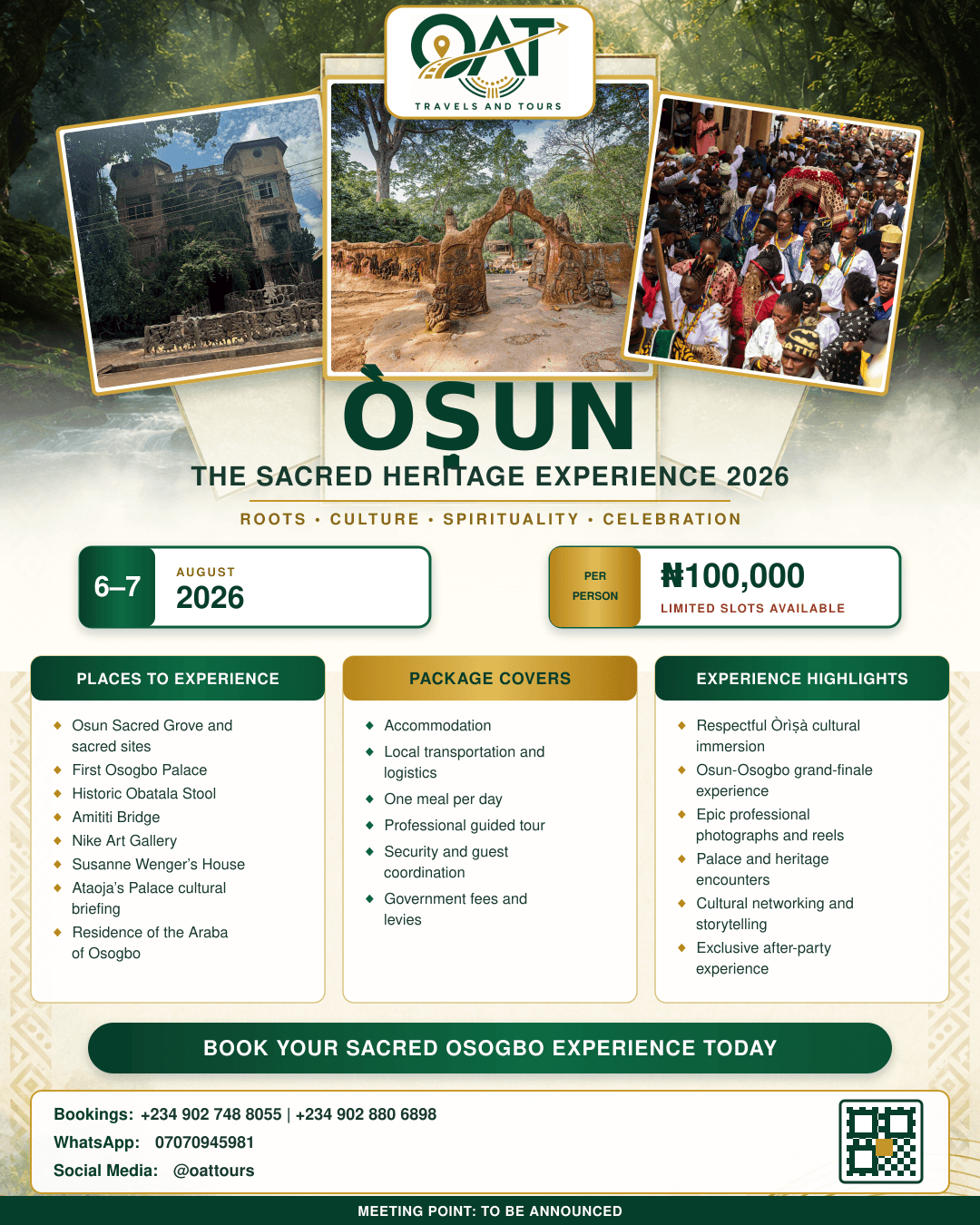 ÒSUN – The Sacred Heritage Experience 2026